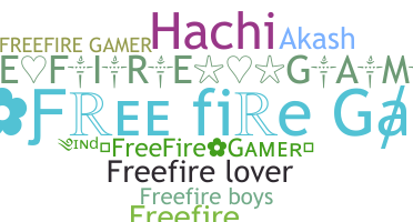 الاسم المستعار - Freefiregamer