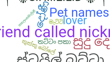 الاسم المستعار - Sinhala