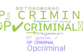 الاسم المستعار - OPcriminal