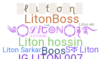 الاسم المستعار - Liton