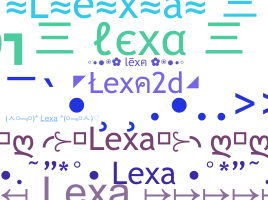 الاسم المستعار - lexa2d