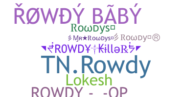الاسم المستعار - Rowdys
