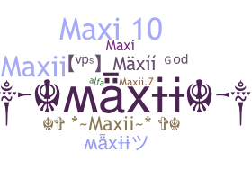 الاسم المستعار - Maxii
