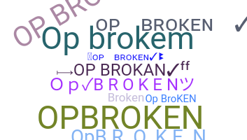 الاسم المستعار - Opbroken