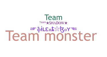 الاسم المستعار - Teammonster