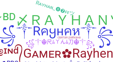 الاسم المستعار - Rayhan