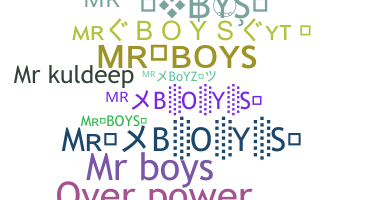 الاسم المستعار - Mrboys