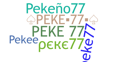 الاسم المستعار - Peke77