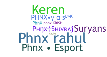 الاسم المستعار - Phnx