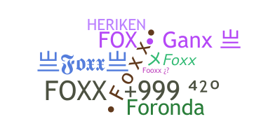 الاسم المستعار - Foxx