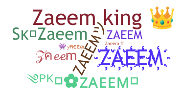 الاسم المستعار - Zaeem