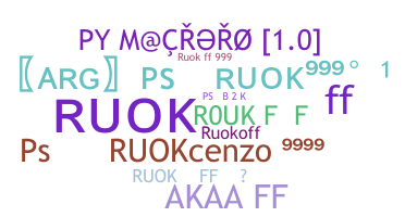 الاسم المستعار - Ruokff