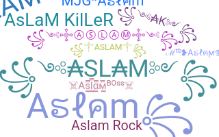 الاسم المستعار - Aslam