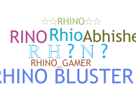 الاسم المستعار - Rhino