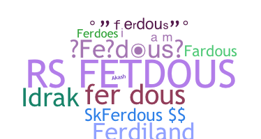 الاسم المستعار - Ferdous