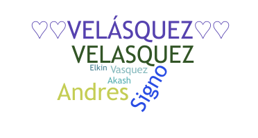 الاسم المستعار - Velasquez