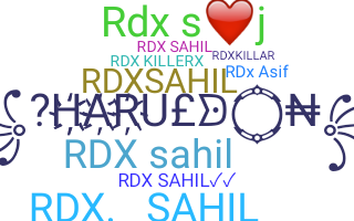 الاسم المستعار - Rdxsahil