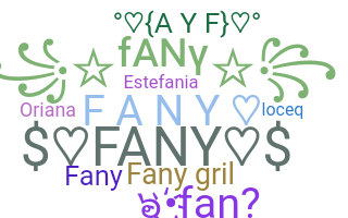 الاسم المستعار - fany