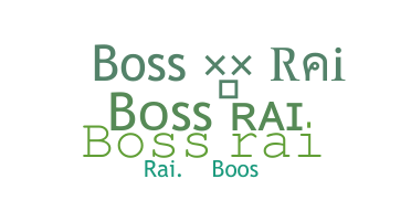 الاسم المستعار - BossRai