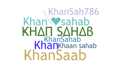 الاسم المستعار - khansahab