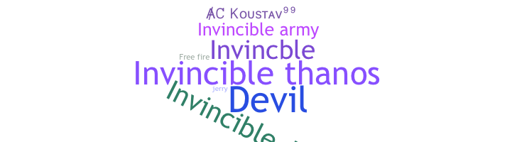 الاسم المستعار - Invincible