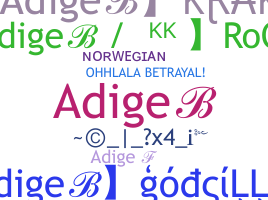 الاسم المستعار - adige