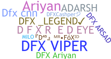الاسم المستعار - DFX
