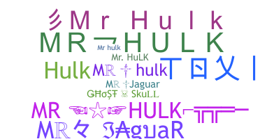 الاسم المستعار - MrHulk