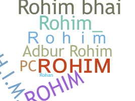 الاسم المستعار - Rohim
