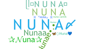 الاسم المستعار - Nuna