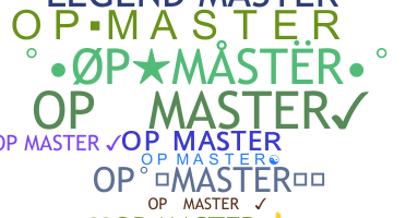 الاسم المستعار - OPMaster