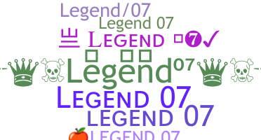 الاسم المستعار - Legend07