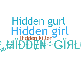الاسم المستعار - hiddengirl