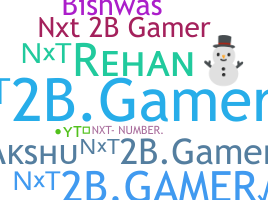 الاسم المستعار - Nxt2bgamer