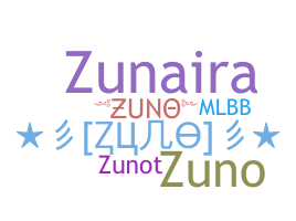 الاسم المستعار - ZUNO