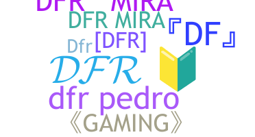 الاسم المستعار - DFR