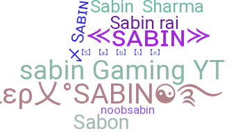 الاسم المستعار - Sabin