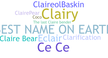 الاسم المستعار - Claire