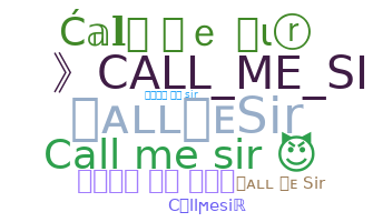 الاسم المستعار - callmesir