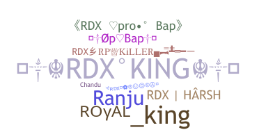 الاسم المستعار - RDXKING