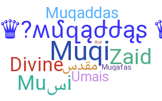الاسم المستعار - muqaddas