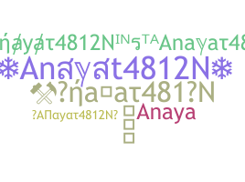 الاسم المستعار - Anayat4812N