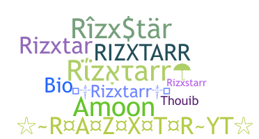 الاسم المستعار - Rizxtarr