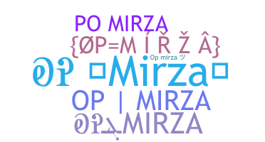 الاسم المستعار - OPMIRZA