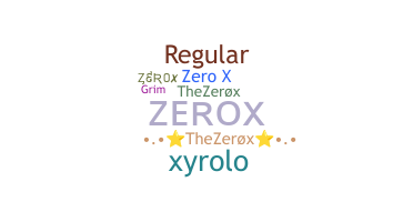 الاسم المستعار - ZeroX