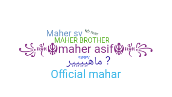الاسم المستعار - Maher
