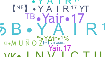 الاسم المستعار - yair17