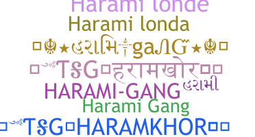 الاسم المستعار - haramigang