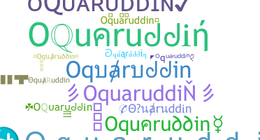 الاسم المستعار - Oquaruddin