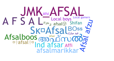 الاسم المستعار - Afsal